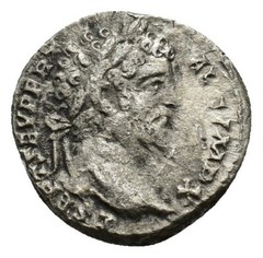 Roman Silver Denarius – Rome 197-198 AD – Septimius Severus