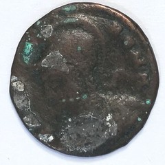 330-346 AD Constantinopolis AE 4 Commem of Constantine I She-wolf & Twins #F816