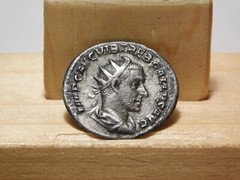 Trebonianus Gallus silver antoninianus 252-253 AD, Felicitas Publica reverse