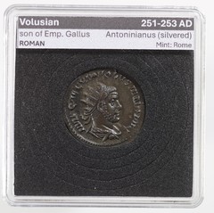 Volusian (son of Trebonianus Gallus) AR Antoninianus 251-3 AD Pax rx. NICE