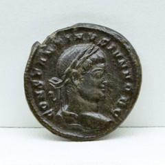Roman Empire Constantine II 323-324 AD AE Follis #KTM10434