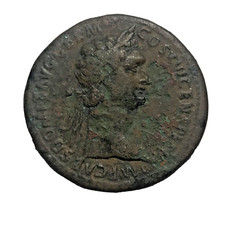 AD 92-94 ROMAN EMPIRE DOMITIAN (AD 81-96) AE SESTERTIUS (28.18 GRAMS) RIC 751
