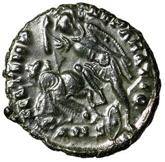 Constantius II “FEL TEMP REPARATIO Spearing Horse Rider” Extremely Fine