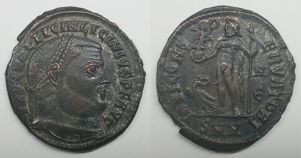 Licinius I A.D. 308-324 Bronze Follis Rev. Jupiter (XF) RIC VII Nicomedia