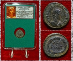 Ancient Roman Empire Coin VALENTINIAN II Wreath VOT X MVLT XX Siscia Mint