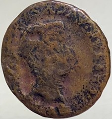 Emperor Tiberius Roman Coin 14-37AD Altar Ancient As Baetica Province Scarce