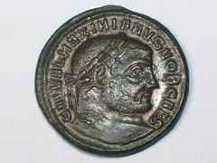 AD 293-305 Roman Empire Galerius Caesar AE FOLLIS RIC 46 VF SN8763