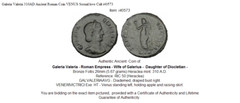 Galeria Valeria 310AD Ancient Roman Coin VENUS Sexual love Cult i40573