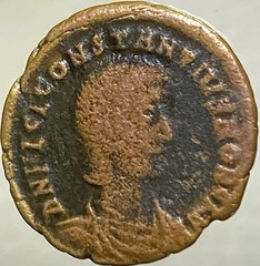 Roman Battle Scene Ancient Coin 351-354AD Caesar Constantius Gallus Genuine