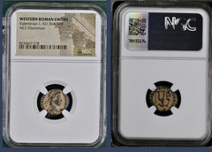 NGC Ancient Roman Coin Emperor Valentinian Dragging Captive 364-375 AD Genuine