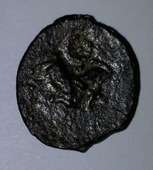 Ancient Unidentified Coin Likely Roman Bronze Chariot – Negotiable