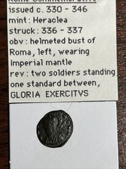 Rome Commemorative c330-346 Heraclea Mint Bust of Roma R1205 Beautiful Coin!