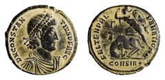 Amazing Quality Constantius II Æ Centenionalis. Constantinople Spearing CONSIA