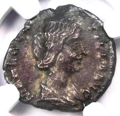Manlia Scantilla AR Denarius Silver Coin 193 AD – Certified NGC Choice XF (EF)