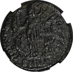 ROMAN Licinius I AS CAESAR AD 308-324 BI REDUCED NUMMUS /JUPITER ZEUS NGC (019)