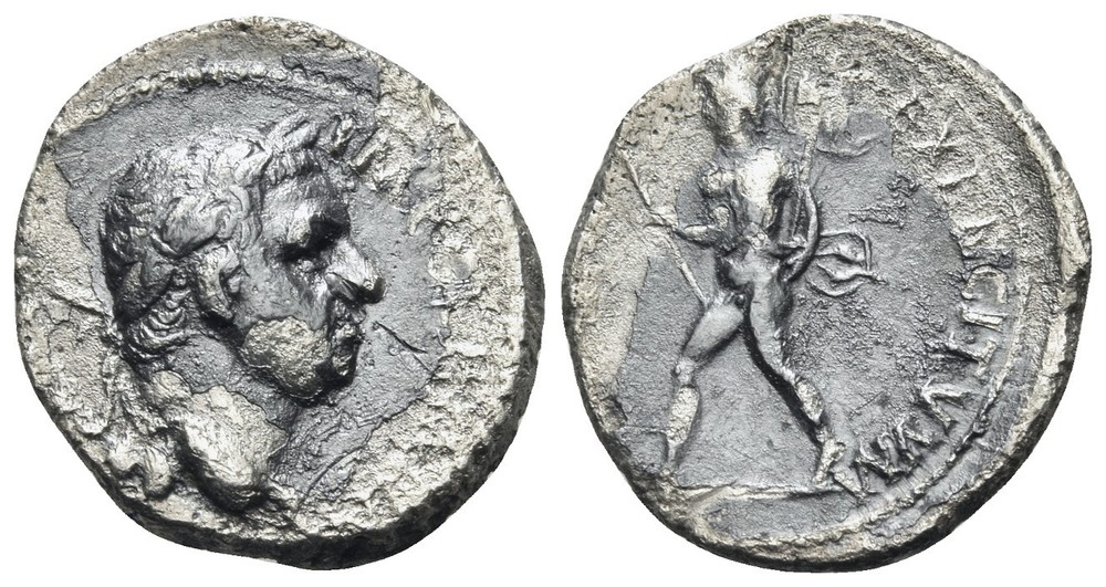 Vitellius, 69. Denarius (Silver, 18 mm, 2.94 g, 6 h), Lugdunum. Very rare