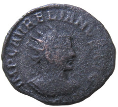 AURELIAN AND VABALATHUS. BRONZE ANTONINIANUS. ANTIOCH MINT, CIRCA 270-272 AD.