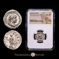 Treboniano Galo Antoniniano (3,46 gramosg) 251-253 d.C. Roma RIC IV 30; RSC 28