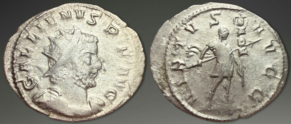 Gallienus. AR Antoninianus, ca. 258-259 AD.