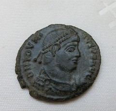 ROME Imperial Caesar JOVIAN Bronze AE3 Centennionalis VOT type Sirmium VF Scarce