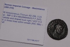 MAXIMINIANUS ANTONINIANUS TICINUM VOT X X AD299 RIC 38b B49 #Z456