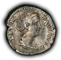 Silver AR Denarius Faustina the Elder Ancient Roman Coin – XF/AU – SKU-AN0229