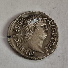 Roman Silver Denarius NERO AD 54-68 AR