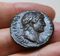 *HH* Hadrian Augustus Roman Empire Coin Rome Sesterto Old Coin