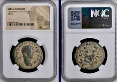 Large Roman Emperor Elagabalus Sestertius 218-222AD NGC Genuine Coin Certified