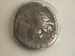 Roman Silver Coin. HADRIAN, AR Denarius. Rome. Pudicitia. aVF