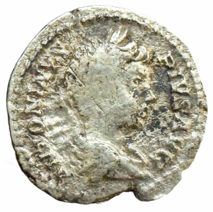 VERY RARE CARACALLA AS ANTONIANUS PIUS ROMAN DENARIUOS 19MM