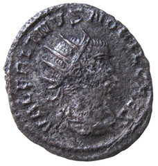 VALERIAN II, 256-258 AD. SILVER ANTONINIANUS. SAMOSATA MINT. TROPHY REVERSE.