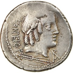 [#904259] Coin, Fonteia, Denarius, Rome, EF(40-45), Silver, Babelon:9
