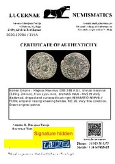 *Lucernae* Magnus Maximus Maiorina REPARATIO-REIPVB // TCON (3330) Lyon 383-8