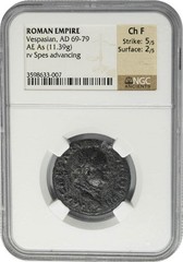 Vespasian, AD 69-79 Roman Empire AE As 11.39g CH F NGC 950216-18