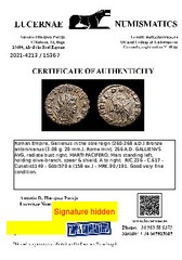 *Lucernae* Gallienus Antoninianus MARTI PACIFERO/A (367) Rome 266 AD.