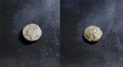 Aiolis Myrina Female head / Ivy Leaf W/Monogram Scarce Type 200+BC 10mm 1.25g 27