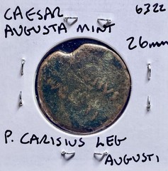 P Carisius Leg Augusti 25BC-23BC Octavian Augustus Ancient Roman Very Rare Coin