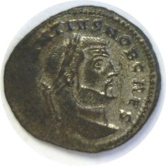 293-306 AD Roman Constantius I Genius Ticinum BI Follis