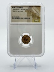 Roman Empire Constantius II AE4 (BI Nummus) – AD 337-361- NGC Ancients Certified