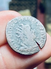 Diocletian AE Antoninianus Lyon AD 286-294, PAX,ODD, ISSUED UNDER CARAUSIUS? G+