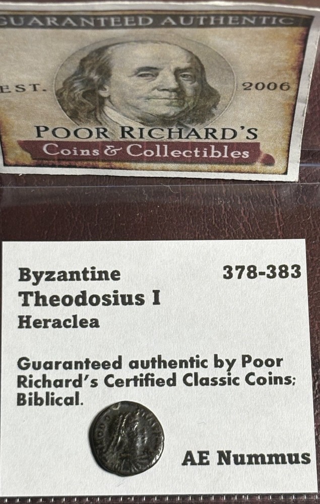 Theodosius 1 the Great AD379-395 United The Roman Empire Under Christianity CB09