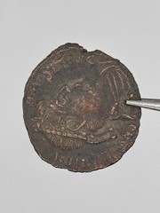 Ancient Roman Constantine II Nummus Coin 330-340 AD Gloria Exercitus Bronze