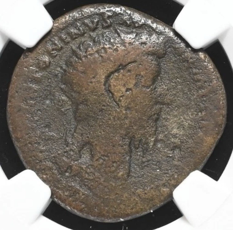 Marcus Aurelius 161-180 AD, Roman Empire Authentic AE As Bronze Mar Coin, NGC