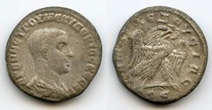 Billon tetradrachm of Herennius Etruscus (250-251 AD), Antioch, Roman Empire (Pr