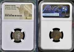 Ancient Roman Coin Emperor Gallienus 253AD-268AD NGC Genuine Double Denarius