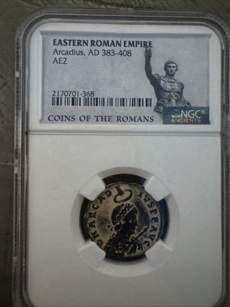 Roman Empire AD 378-383 ARCADIUS AE2 Maiorina Antioch Mint Ancient Roman Coin