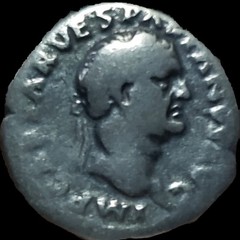 VESPASIAN. 69-79AD. Roman Imperial Silver Denarius. Mars Naked. Struck AD 70