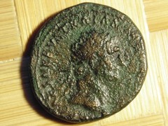 Trajan AE As. 98-99 AD. ROMAN IMPERIAL,ANCIENT,COINS ,cleaned.