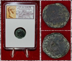 Ancient Roman Empire Coin CLAUDIUS Judaea Mint By Antoninus Felix Jerusalem